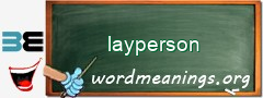 WordMeaning blackboard for layperson